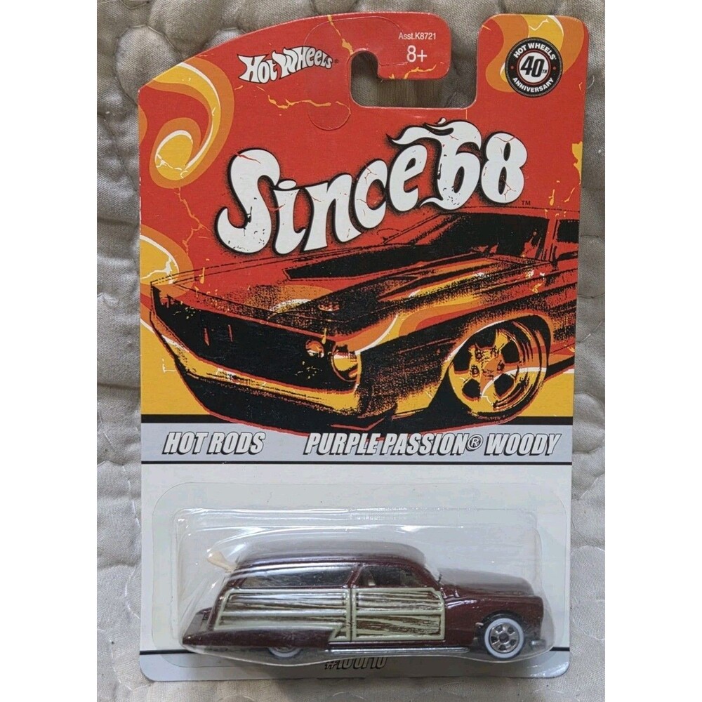 2008 Hot Wheels Since 68-Hot Rods 10/10 PURPLE PASSION WOODY NOS Free Shipping!